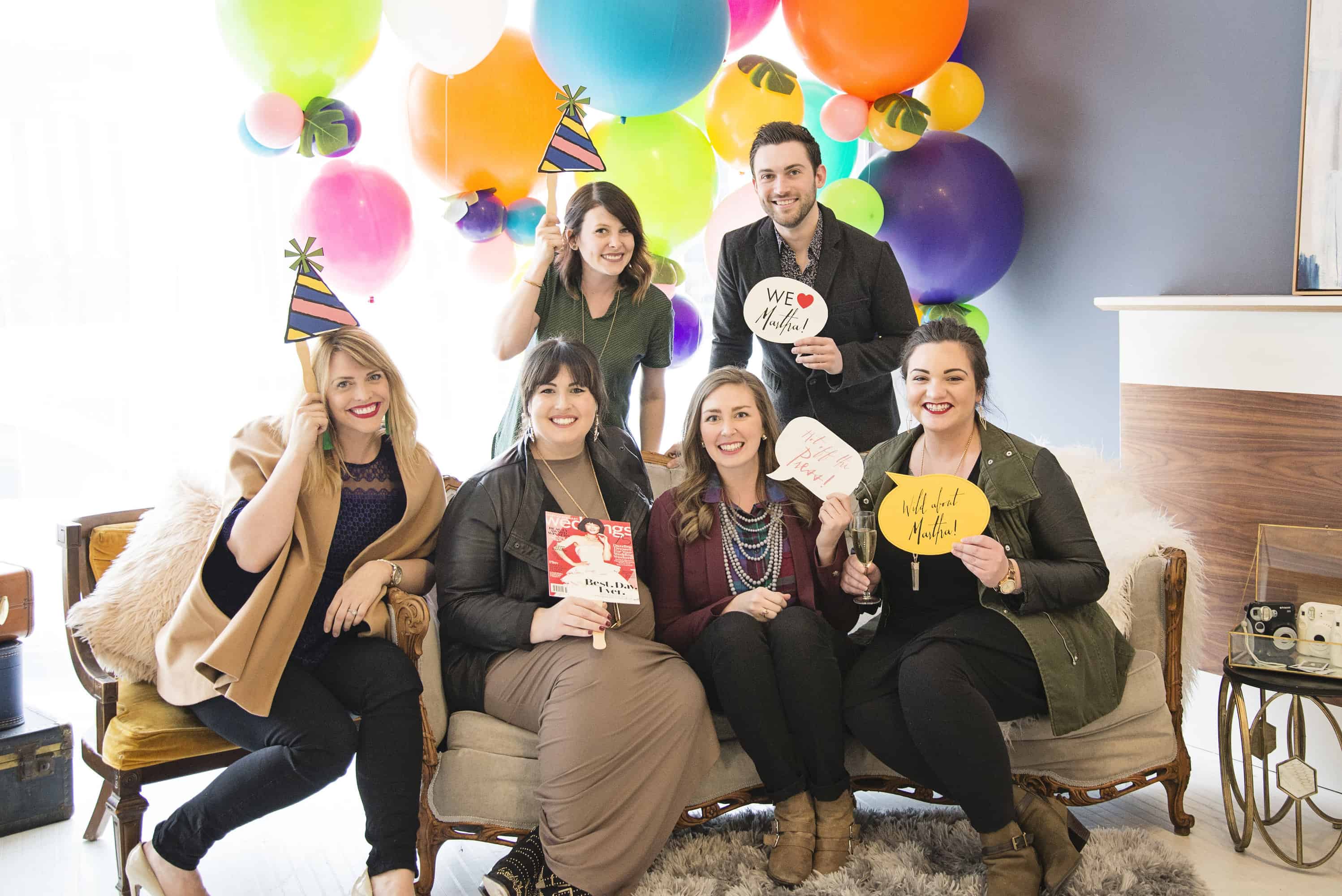 Kate & Company Team for Martha Stewart Weddings