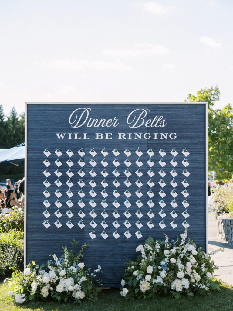 Luxury CT Wedding with Interactive Guest Seating Chart by Kate & Company Events